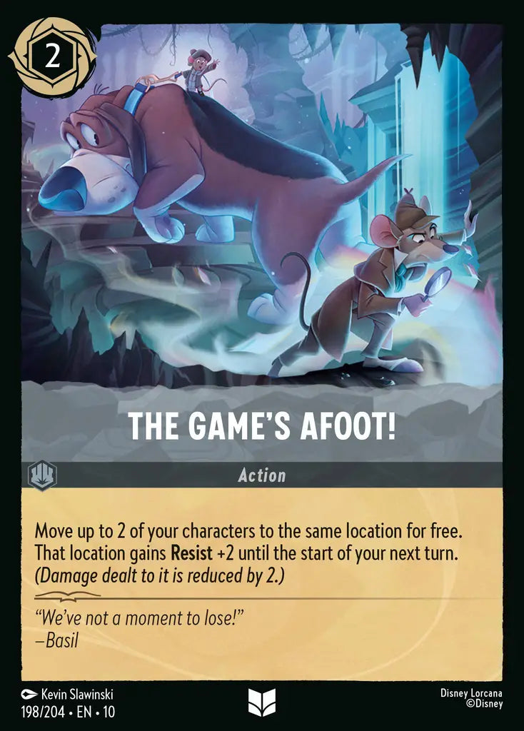 Disney Lorcana Whispers in the Well 198/204 The Game's Afoot!