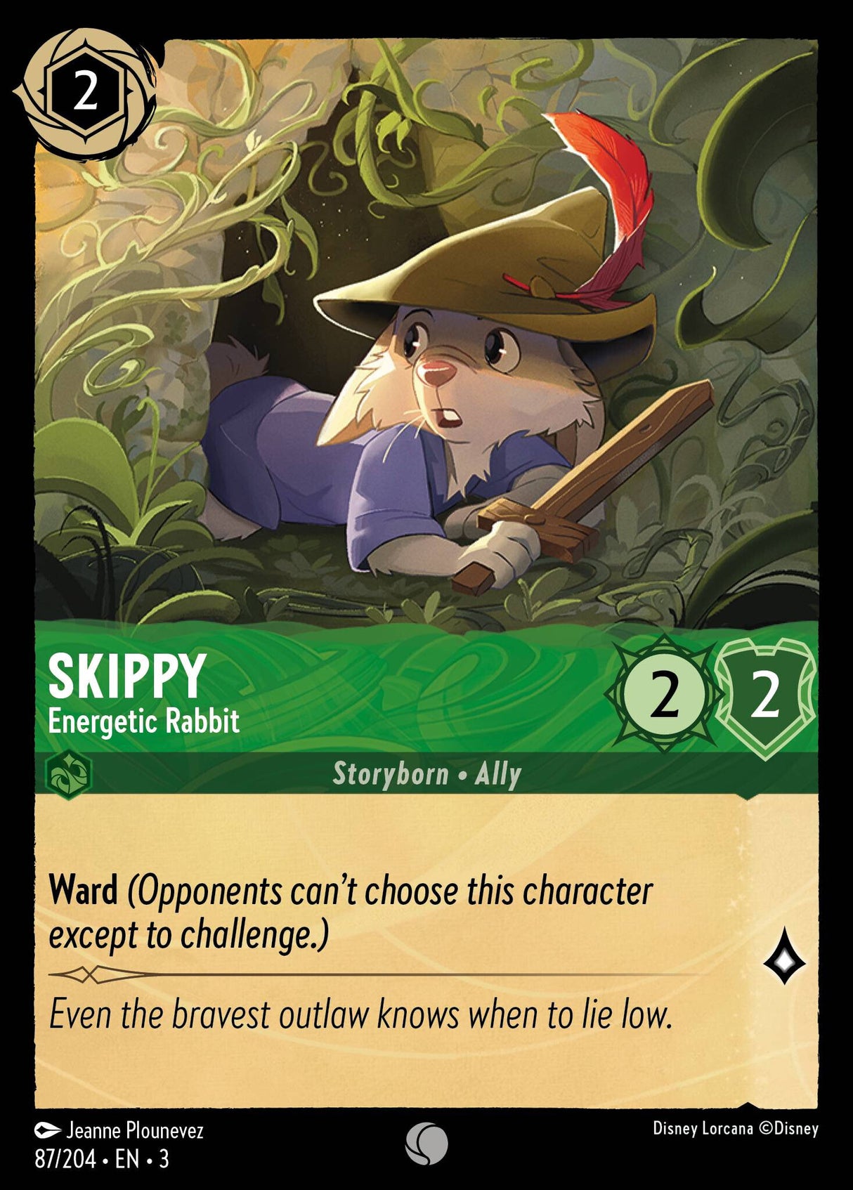 Disney Lorcana Into The Inklands 087/204 SKIPPY Energetic Rabbit