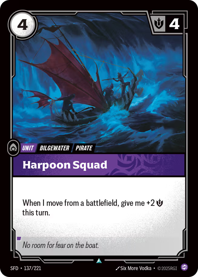 Riftbound: League of Legends TCG Spiritforged 137/221 Harpoon Squad Foil