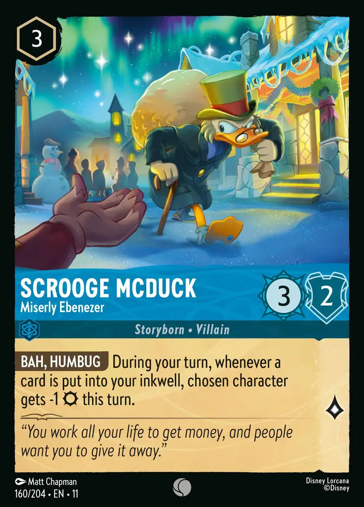Disney Lorcana Winterspell 160/204 Scrooge McDuck - Miserly Ebenezer Foil