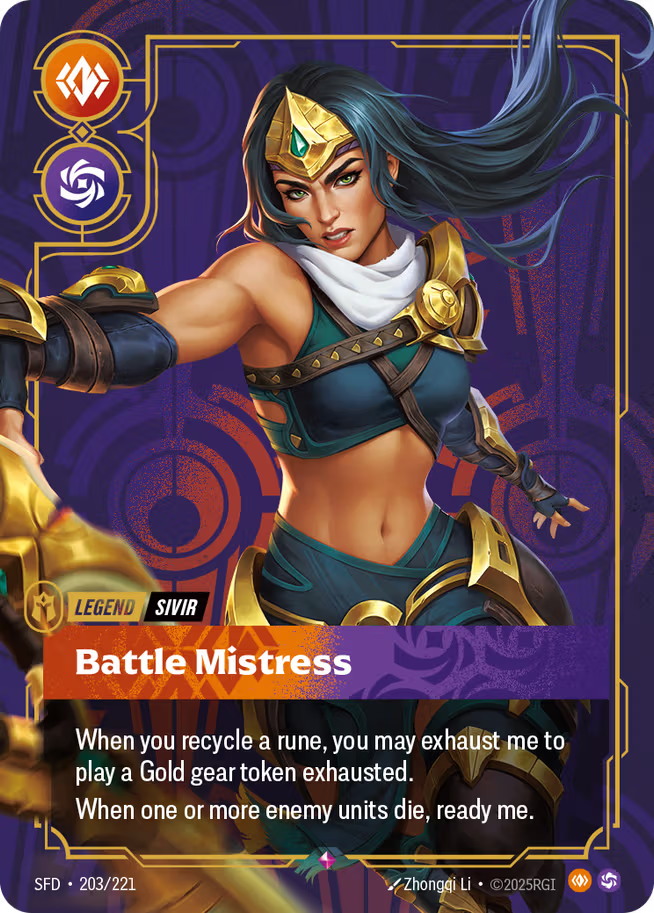 Riftbound: League of Legends TCG Spiritforged 203/221 Battle Mistress