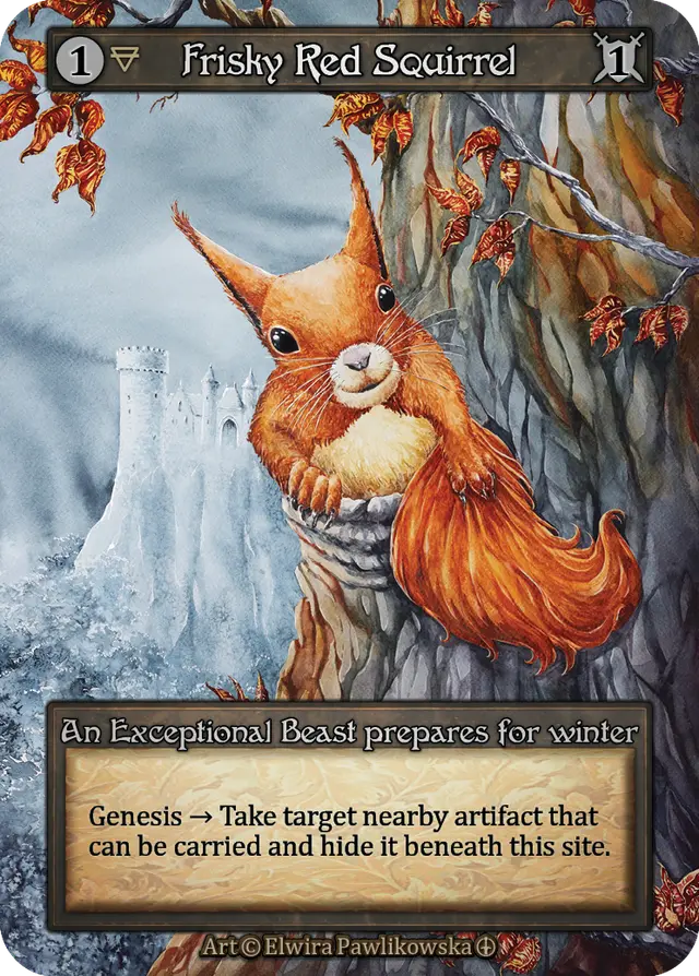 Sorcery Contested Realm Arthurian Legends - Frisky Red Squirrel Foil