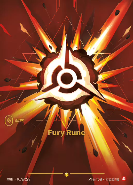 Riftbound: League of Legends TCG Origins 007/289 Fury Rune Alternative Art