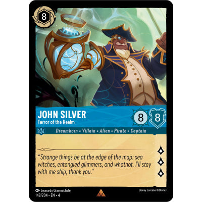 Disney Lorcana Ursula's Return 148/204 John Silver - Terror of the Realm