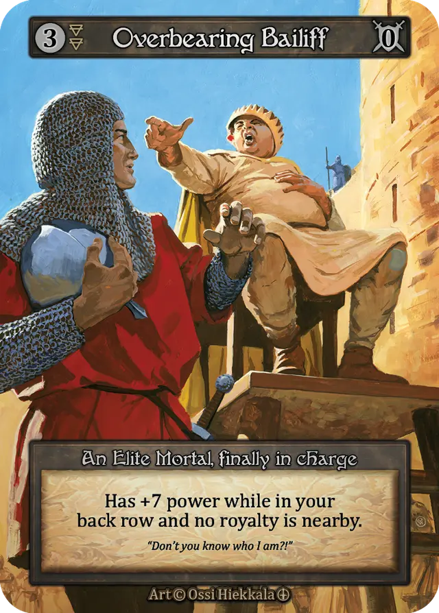 Sorcery Contested Realm Arthurian Legends - Overbearing Bailiff