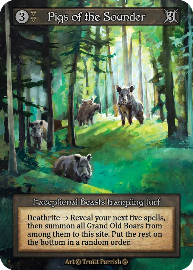 Sorcery Contested Realm Arthurian Legends - Pigs of the Sounder