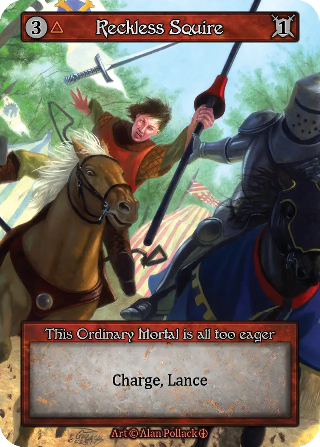 Sorcery Contested Realm Arthurian Legends - Reckless Squire Foil