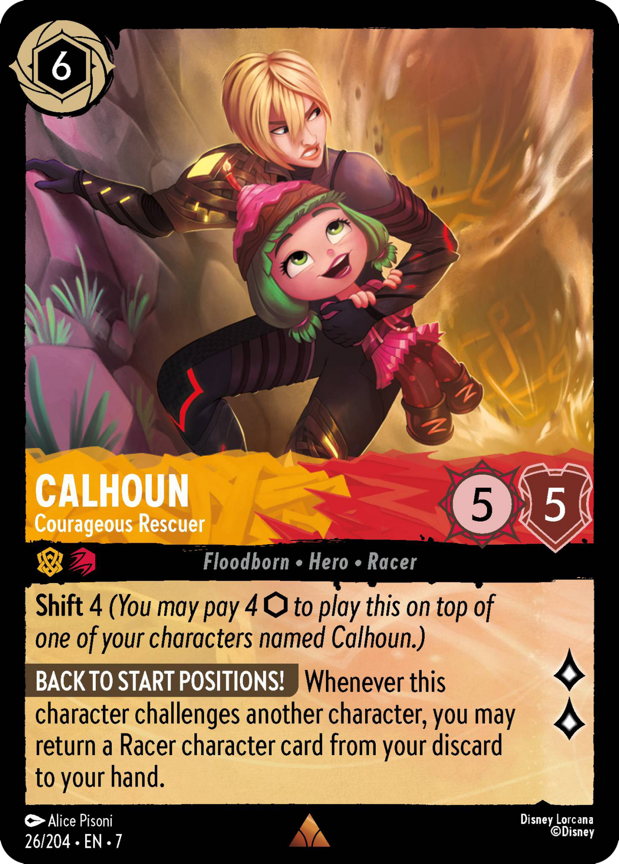 Disney Lorcana Archazia's Island 026/204 Calhoun - Courageous Rescuer