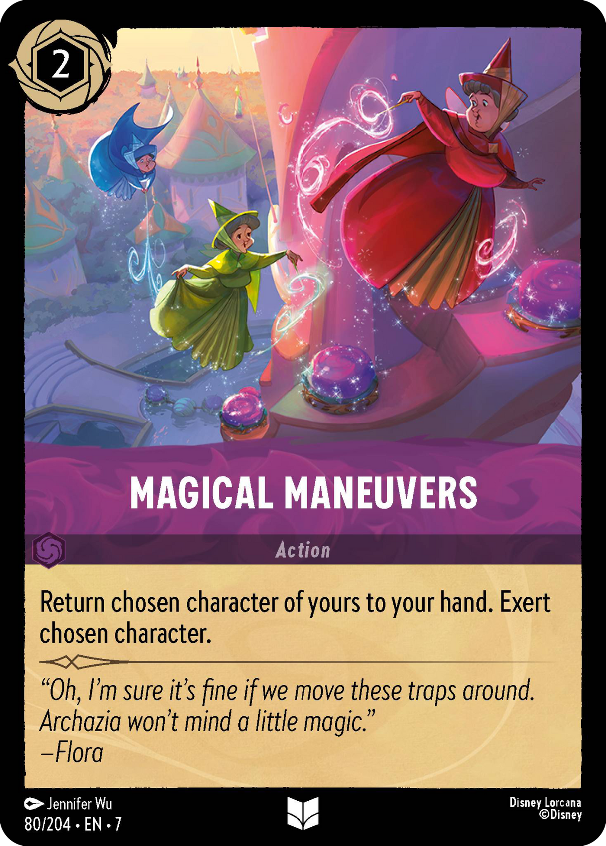 Disney Lorcana Archazia's Island 080/204 Magical Maneuvers