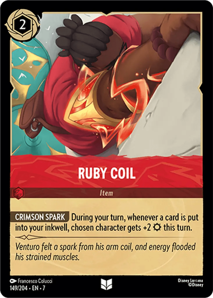 Disney Lorcana Archazia's Island 149/204 Ruby Coil