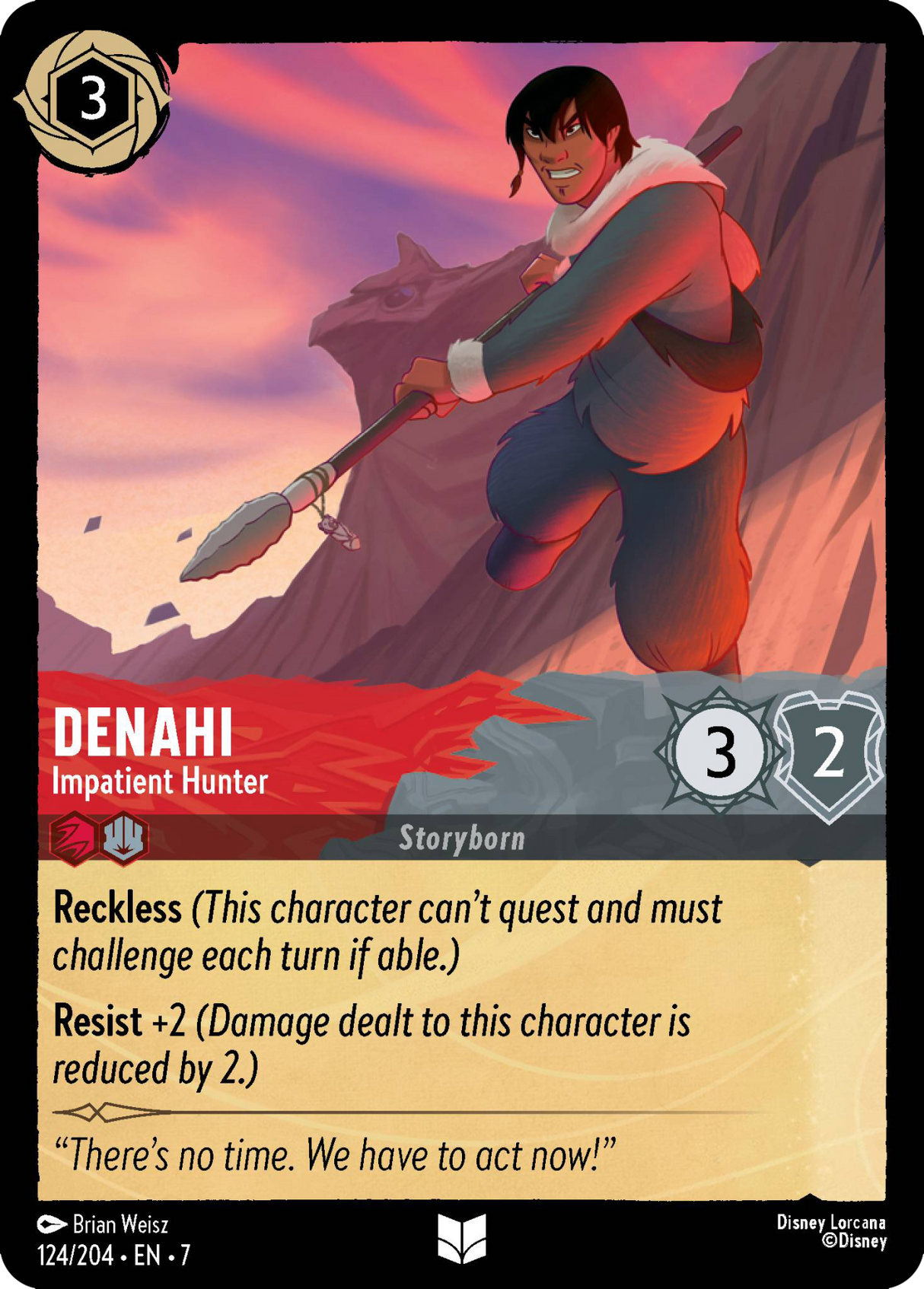 Disney Lorcana Archazia's Island 124/204 Denahi - Impatient Hunter