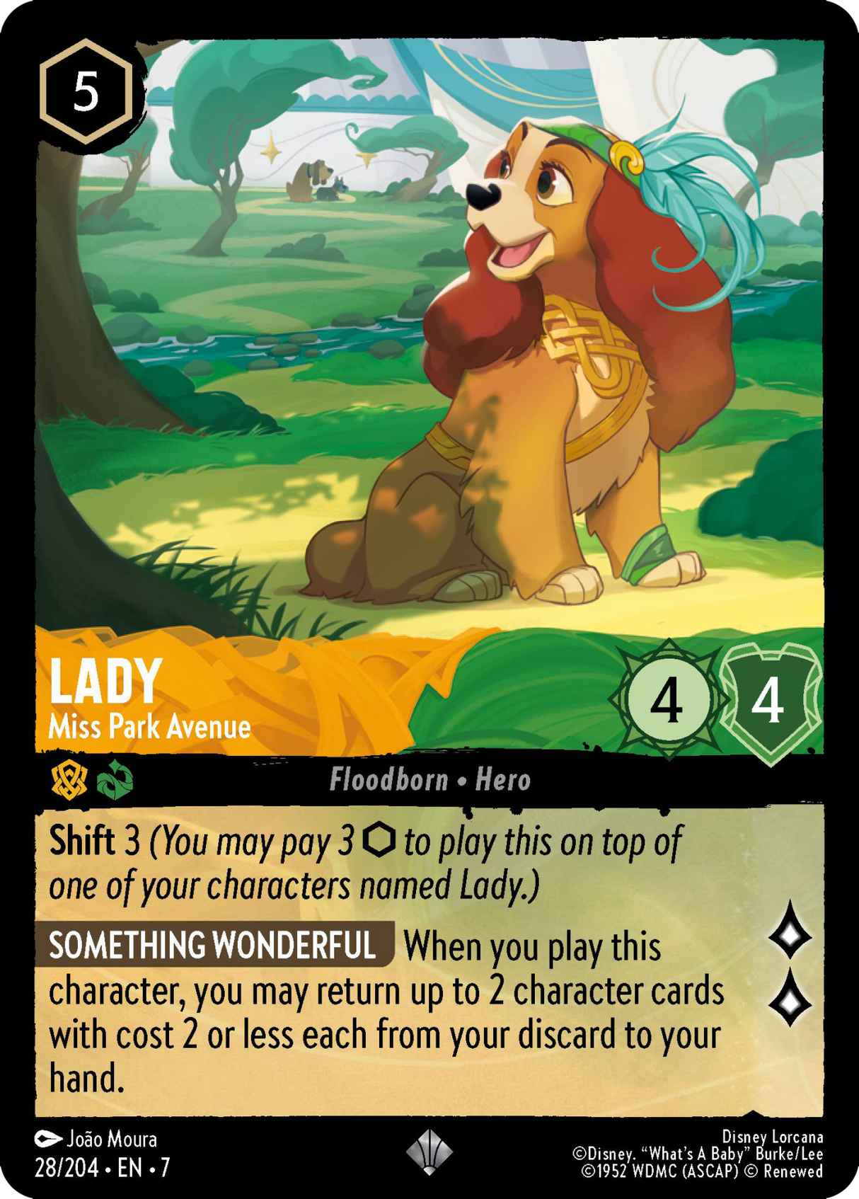 Disney Lorcana Archazia's Island 028/204 Lady - Miss Park Avenue
