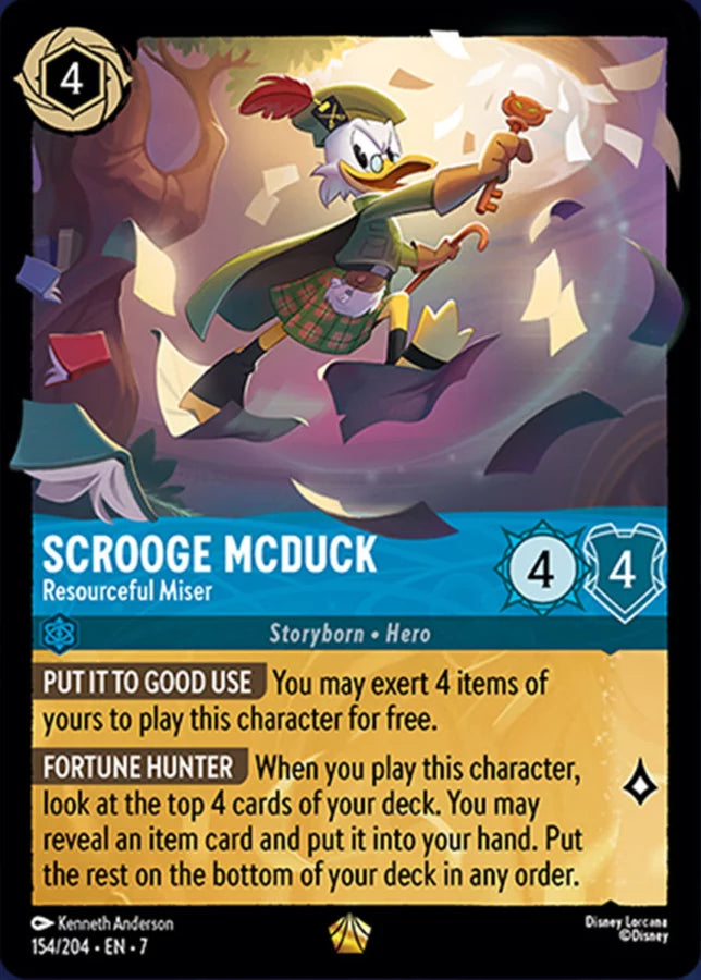 Disney Lorcana Archazia's Island 154/204 Scrooge McDuck - Resourceful Miser