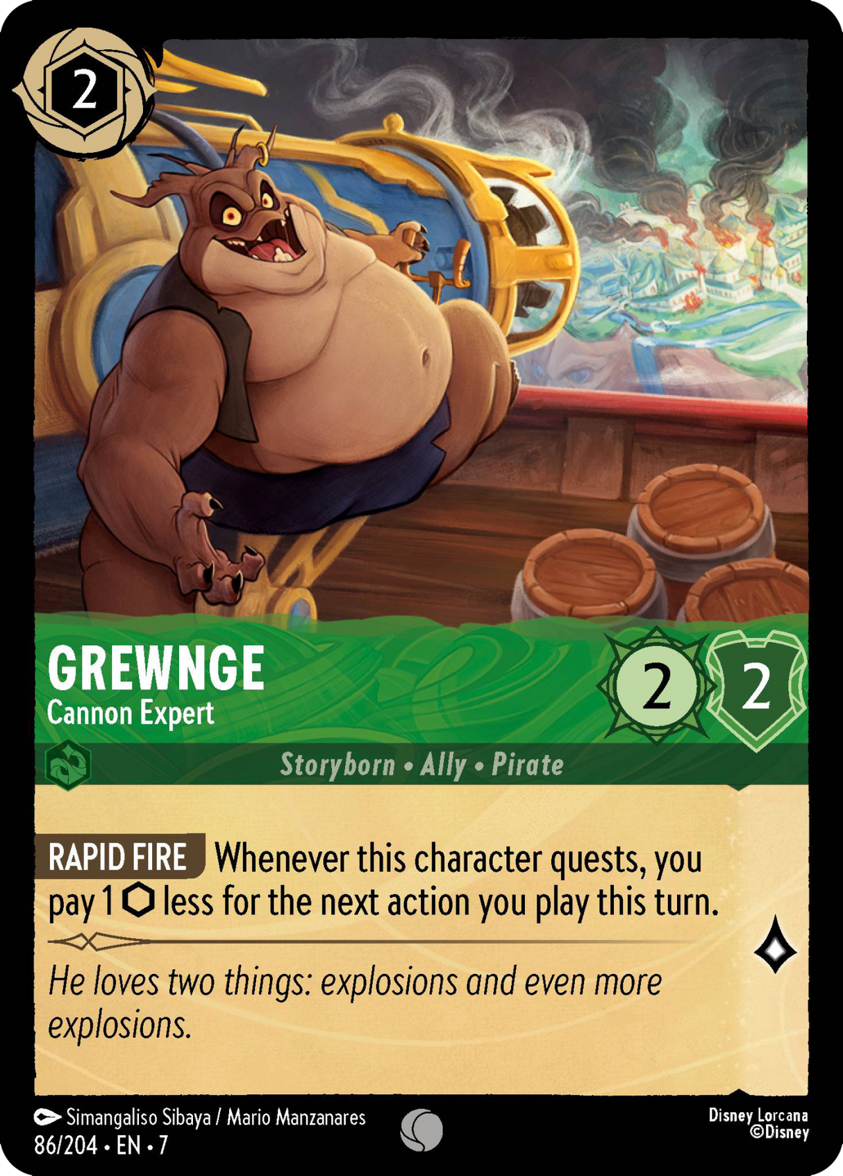 Disney Lorcana Archazia's Island 086/204 Grewnge - Cannon Expert