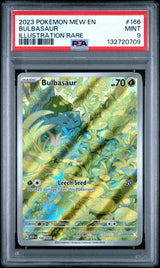 2023 POKEMON MEW EN-151 #166 BULBASAUR ILLUSTRATION RARE