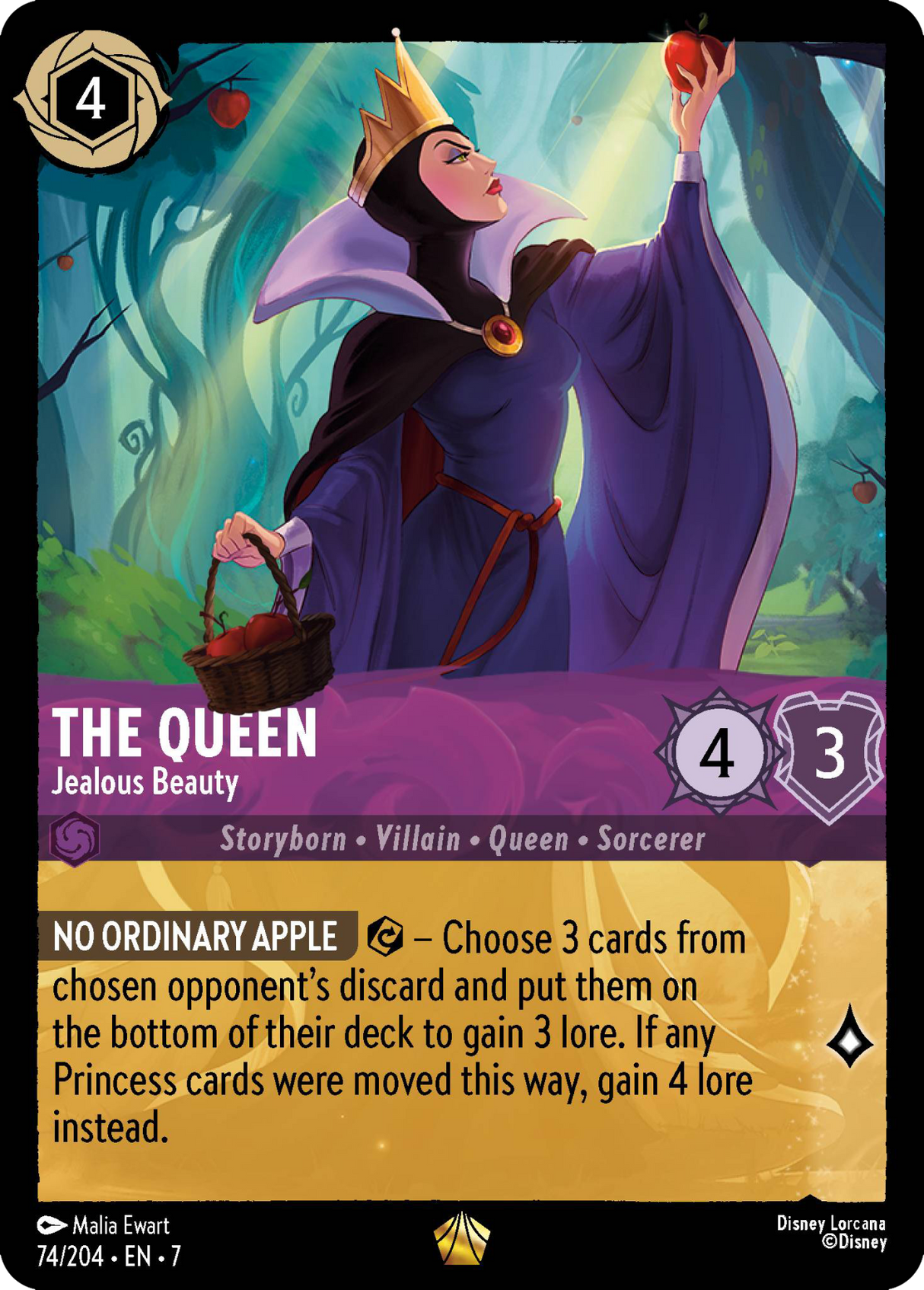 Disney Lorcana Archazia's Island 074/204 The Queen - Jealous Beauty