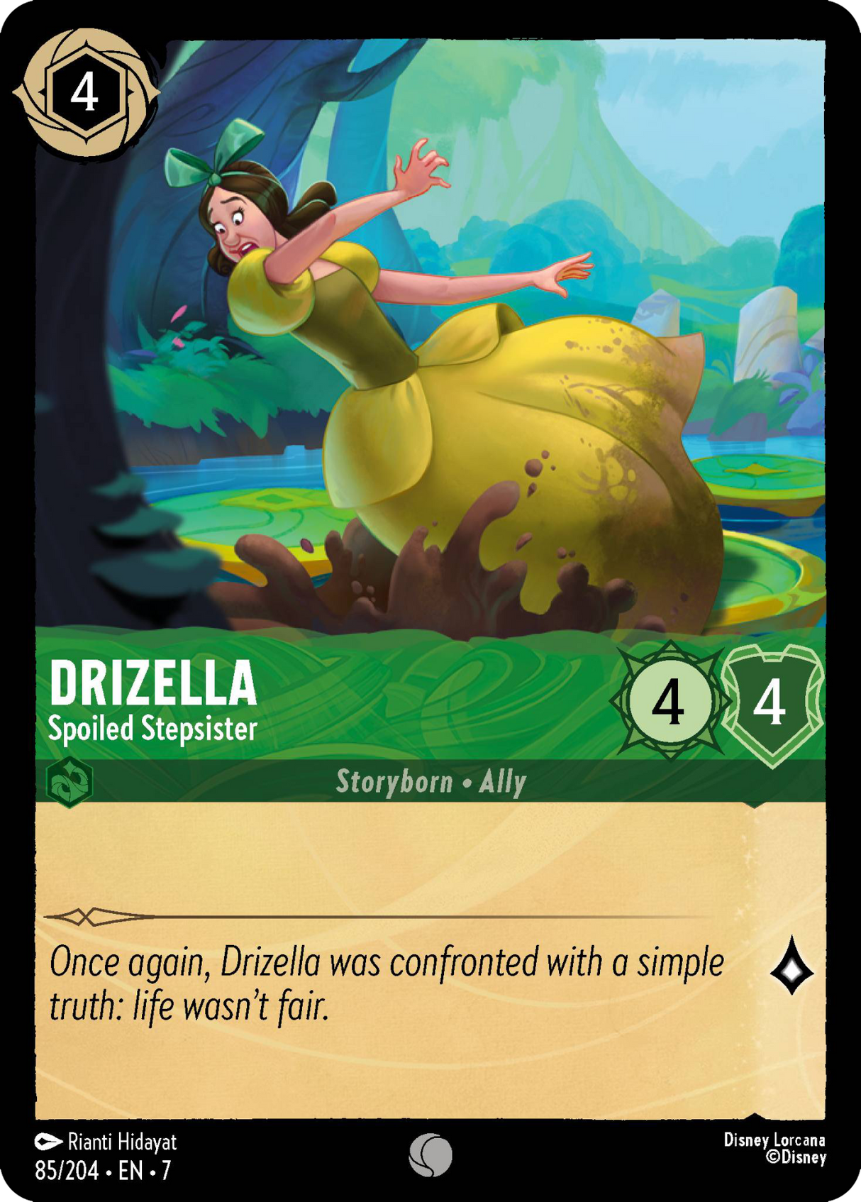 Disney Lorcana Archazia's Island 085/204 Drizella - Spoiled Stepsister Foil