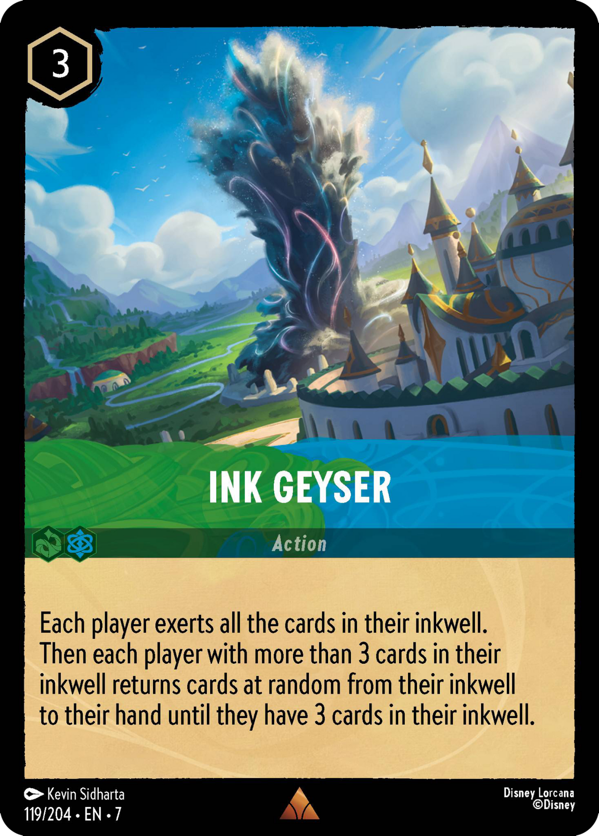 Disney Lorcana Archazia's Island 119/204 Ink Geyser