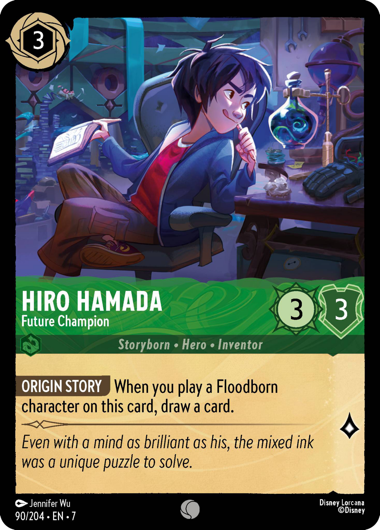 Disney Lorcana Archazia's Island 090/204 Hiro Hamada - Future Champion Foil