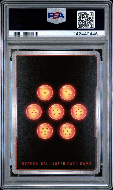 2025 DRAGON BALL SUPER CARD GAME MASTERS SERIES 28 PRISMATIC CLASH #BT28-148 SS4 GOKU (MINI), C/P SECRET RARE PSA 10