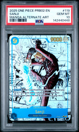 2025 ONE PIECE PRB02 THE BEST- VOL.2 #119 SANJI MANGA ALTERNATE ART PSA 10
