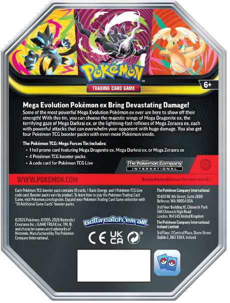 Pokémon TCG: Mega Forces Tin - Assorted Display