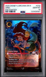 2025 DISNEY LORCANA EN 9-FABLED #232 ARIEL ENCHANTED PSA 10