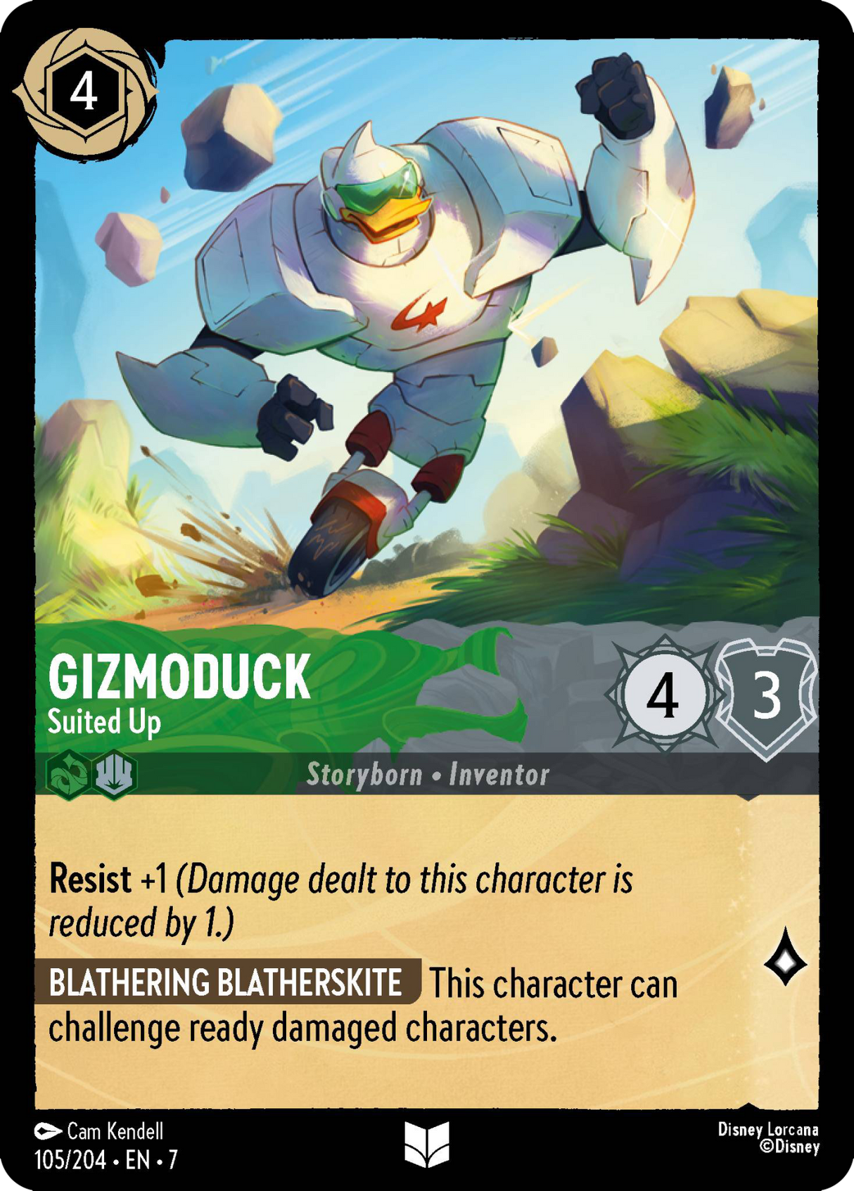 Disney Lorcana Archazia's Island 105/204 Gizmoduck - Suited Up Foil