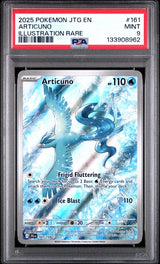 2025 POKEMON JTG EN-JOURNEY TOGETHER #161 ARTICUNO ILLUSTRATION RARE PSA 9