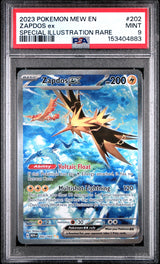 2023 POKEMON MEW EN-151 #202 ZAPDOS ex SPECIAL ILLUSTRATION RARE