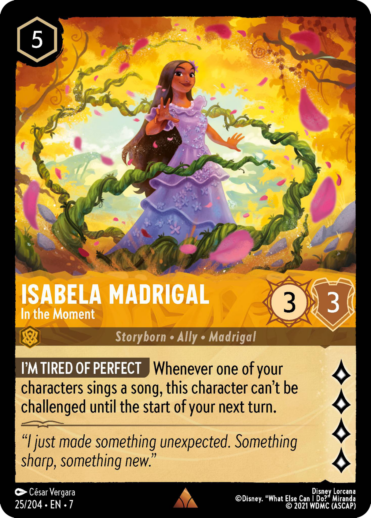 Disney Lorcana Archazia's Island 025/204 Isabela Madrigal - In the Moment