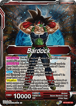 Supreme Rivalry BT13-001 Bardock