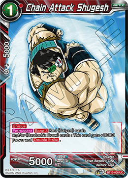 Supreme Rivalry BT13-008 Chain Attack Shugesh