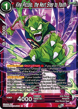 Supreme Rivalry BT13-011 King Piccolo the Next Step to Youth