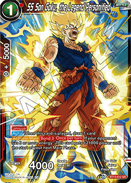 Supreme Rivalry BT13-012 SS Son Goku the Legend Personified SR