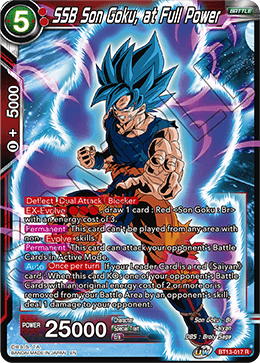 Supreme Rivalry BT13-017 SS8 Goku At Full Power