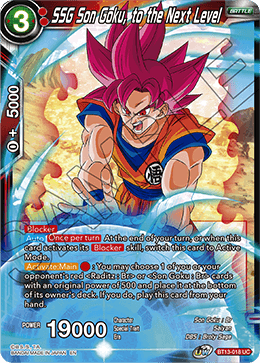 Supreme Rivalry BT13-018 SSG Son Goku To The Next Level