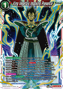 Supreme Rivalry BT13-030 King Vegeta's Imposing Presence