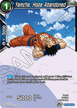 Supreme Rivalry BT13-044 Yamcha Hope Abandoned