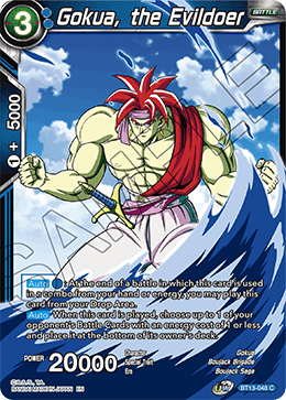 Supreme Rivalry BT13-048 Gokua The Evildoer