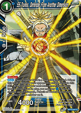 Supreme Rivalry BT13-057 SS Trunks Defender From Another Dimension