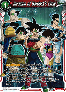 Supreme Rivalry BT13-027 Invasion of Bardock's Crew