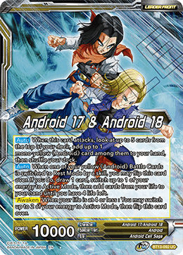 Supreme Rivalry BT13-092 Android 17 & Android 18