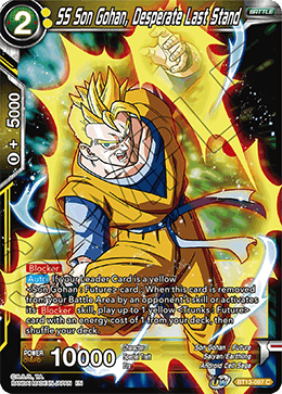 Supreme Rivalry BT13-097 SS Son Gohan Desperate Last Stand