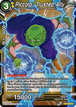 Supreme Rivalry BT13-104 Piccolo Trusted Ally