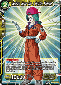 Supreme Rivalry BT13-105 Bulma Hope For A Better Future