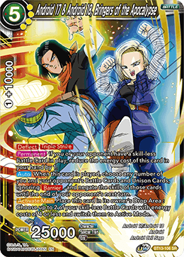 Supreme Rivalry BT13-106 Android 17 & Android 18 Bringers Of The Apocalypse