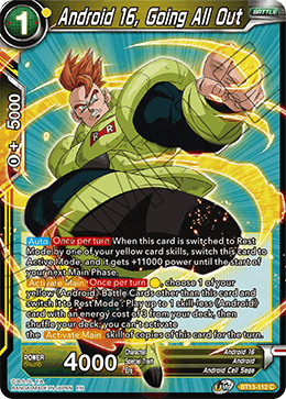 Supreme Rivalry BT13-112 Android 16 Going All Out