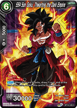 Supreme Rivalry BT13-126 SS4 Son Goku Thwarting The Dark Empire