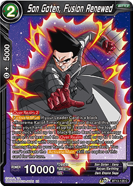 Supreme Rivalry BT13-128 Son Goten Fusion Renewed